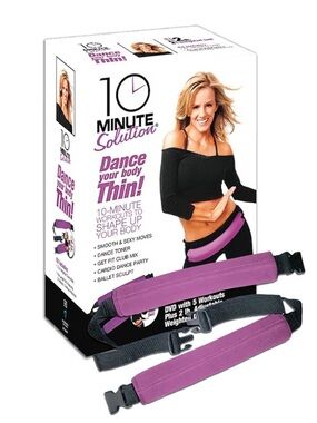 10 Minute Solution Dance Your Body Thin! - Purple 2 lb. Weight belt kit